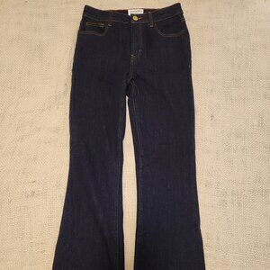 La Petite Etoile Dark Denim Flare Jeans, Size 4
